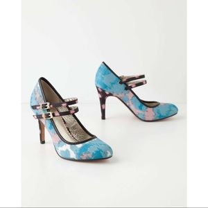 Anthropologie Miss Albright Specialty Ikat Heels